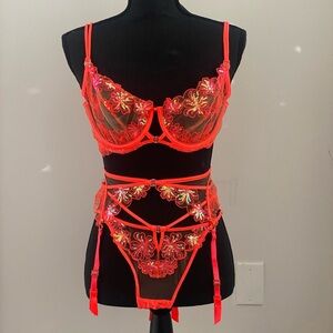 Honey Birdette Lola 3 piece set with stockings